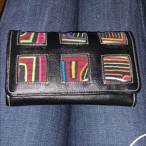 Embroidered wallet